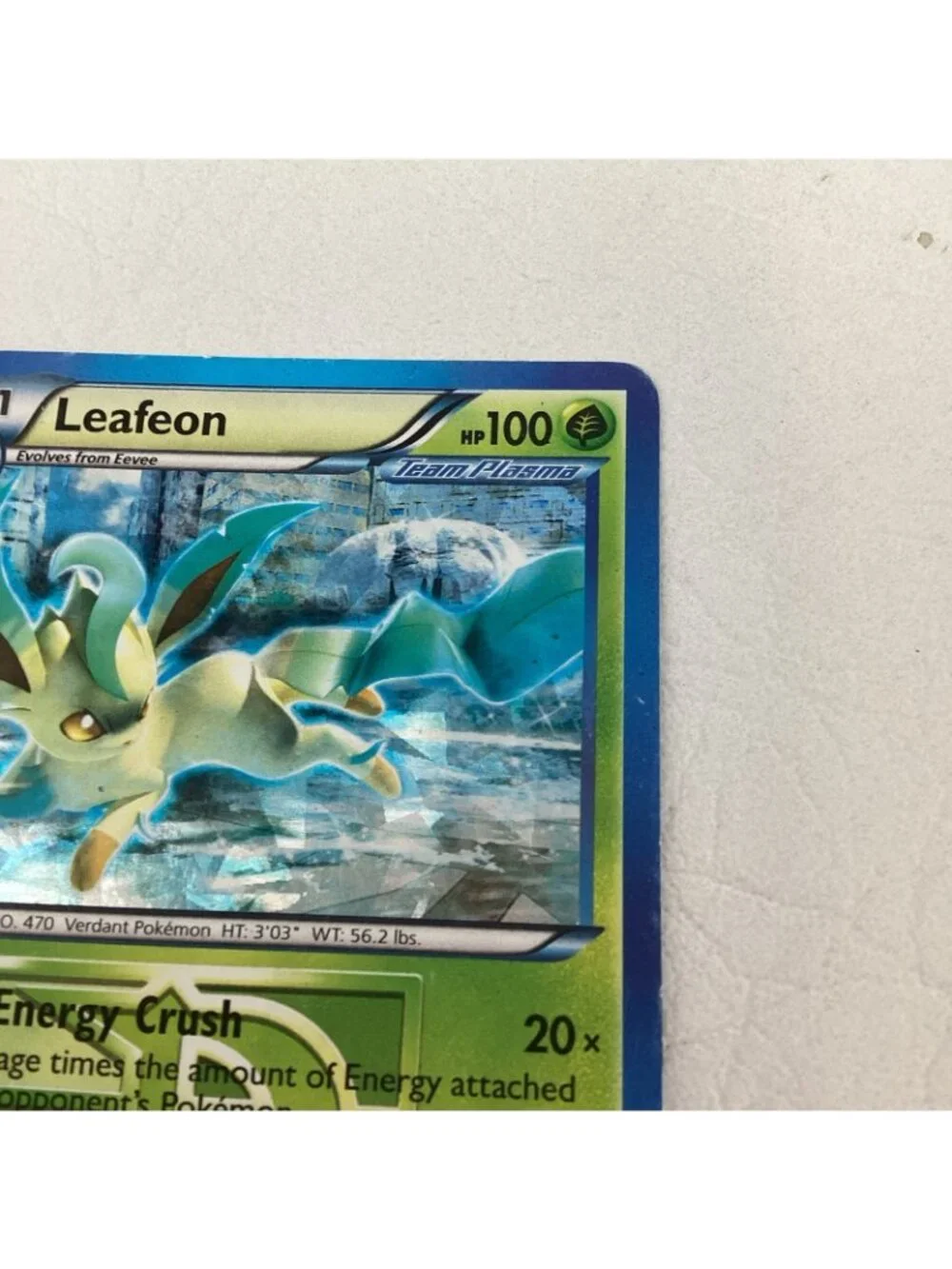 Leafeon Team Plasma Cracked Ice #11/116 Plasma Freeze Pokemon TCG Card 2013 VG